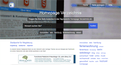 Desktop Screenshot of homepages.webmart.de